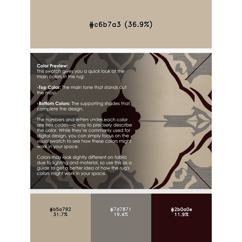 Framed Dynamics Rug, Round 7'