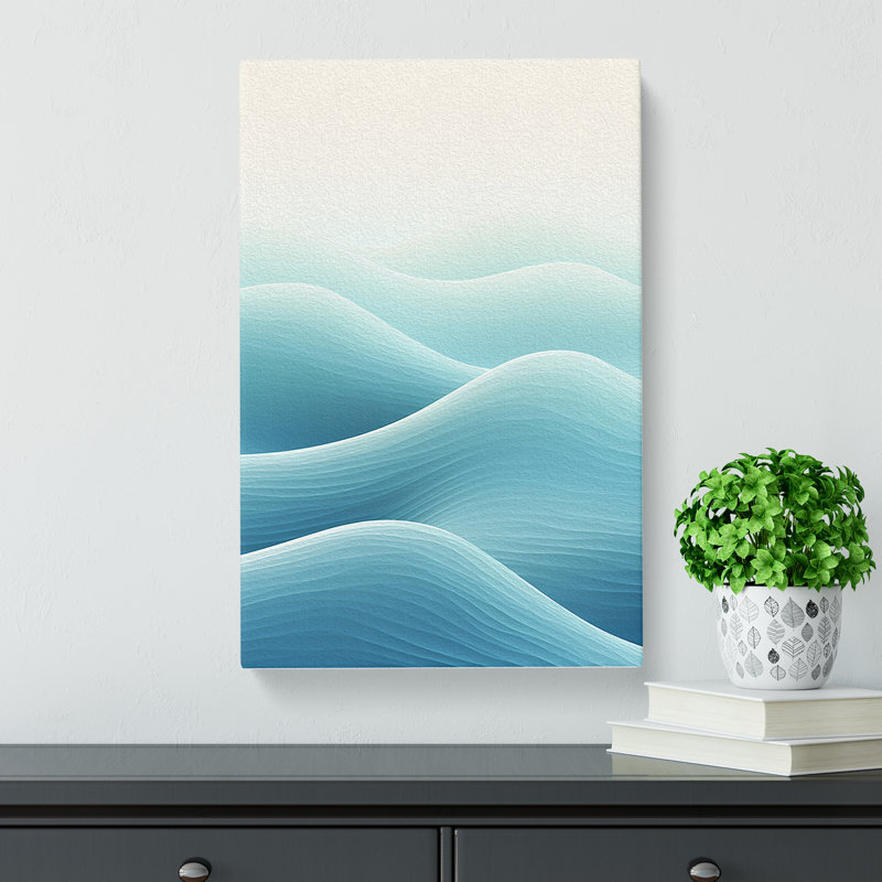Wave Modern Minimalism No.2 - Print, 76cm H x 50cm W x 3cm D