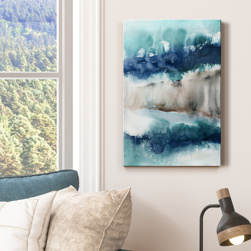 Les nuages au-dessus - impression, H 60 po x l 40 po x P 1 po, Toile tendue, Pas de tapis