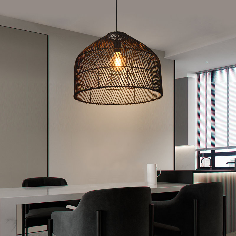 1 - Light Natural Geometric Pendant