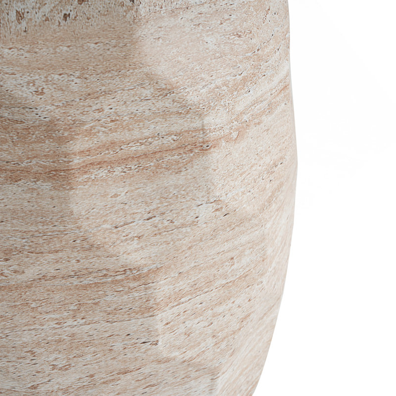 Table d'appoint en béton légère avec motif en nid d'abeille pour une utilisation intérieure et extérieure, durable et élégante