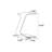 15" Modern C-Shaped Side Table With Wheels-2020087807
