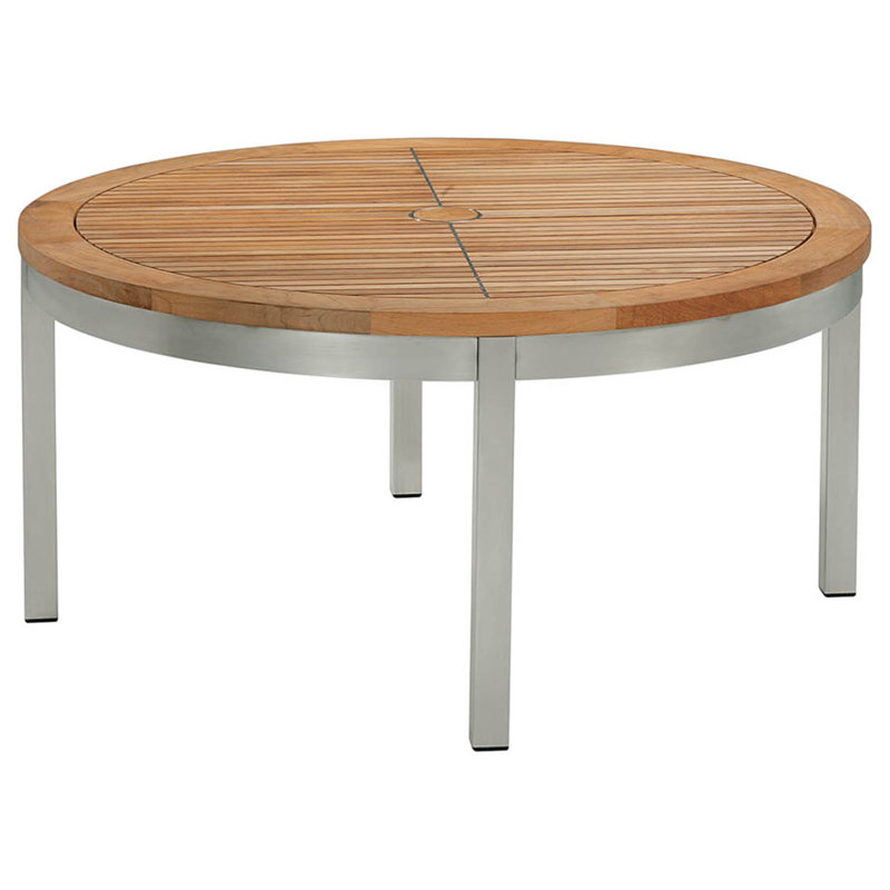 Equinox Outdoor Round Teak Coffee Table