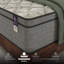 Matelas simple en mousse viscoélastique gélifiée rafraîchissant 10 pouces, relief, faible transfert de mouvement, eau, fonctionne avec base réglable, composition du matelas à ressorts gris et blanc-1626315060