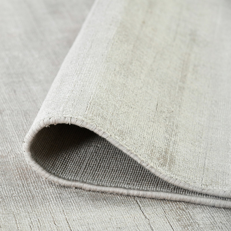 Ishneet Viscose Striped Indoor Rug, Rectangle 10' x 14'