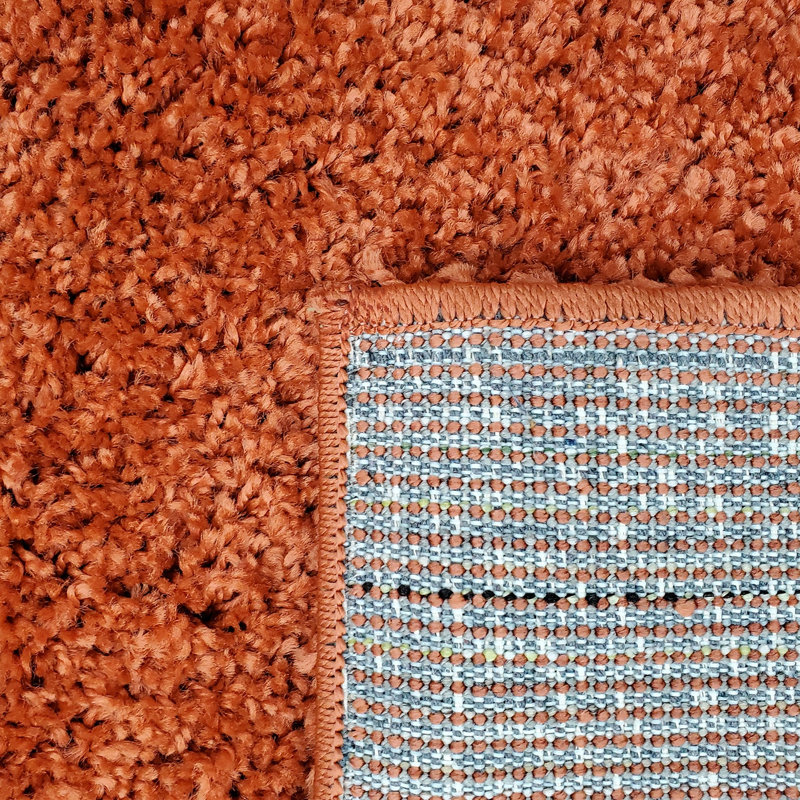 Krisalyn Solid Colour Shag Area Rug, Rectangle 60 x 110cm