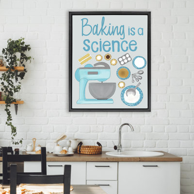 Cadre flottant «Bake Is A Science», conception par Christine Becker