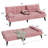 Aldiana 64.2" Convertible Futon Upholstered Sofa Bed-1441701990