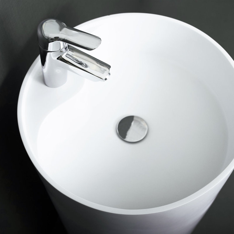 DAX 17.5'' Matte White Bathroom Sink