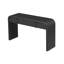 Console moderne avec 2 tiroirs de rangement, table d'entrée cannelée à silhouette arrondie pour le couloir du salon et du vestibule (noir)-1397076349