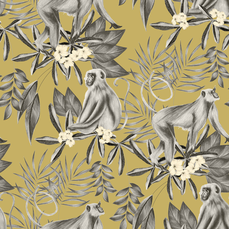 Rouleau de papier peint L 33 pi x l 19,7 po , Jaune