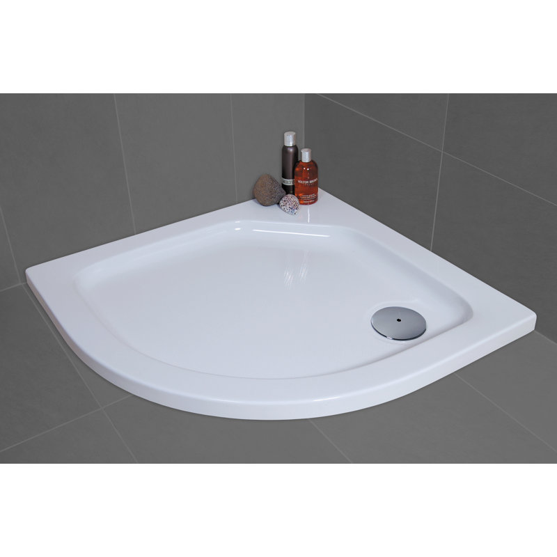Scottie Shower Tray in White, 90 cm H x 90 cm W