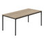 Dazzling 3 tables - tables basses et 2 tables de bout, taupe foncé, métal noir scintillant 3 pièces stratifié taupe, rétro