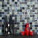 New Era 12 in.x 12 in. Textured Glass Straight Edge Square Mosaic Wall & Pool Tile