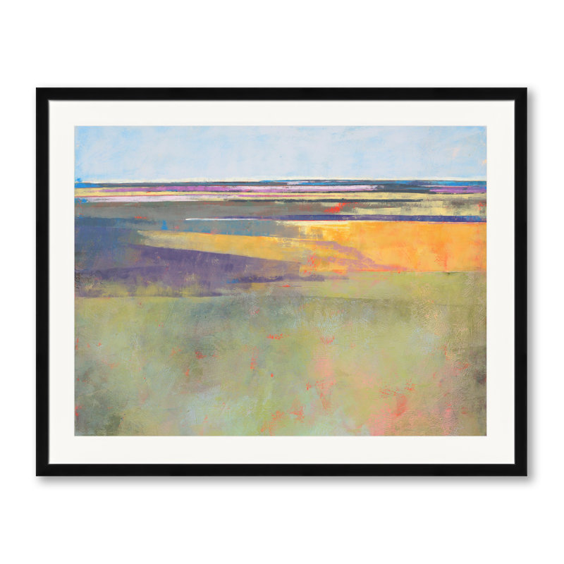 Fiesta Key par Victoria Primicias, Papier avec cadre noir, 24" H x 30" W