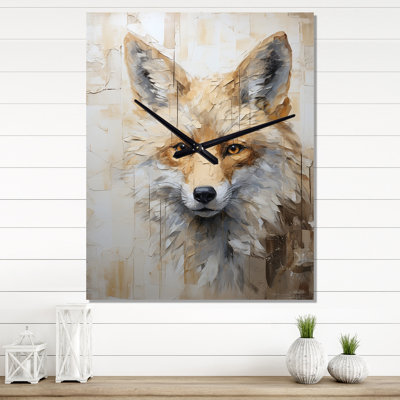 Dannyelle - Horloge murale renard