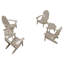 Chaise Adirondack en plastique avec table Anette-567491573