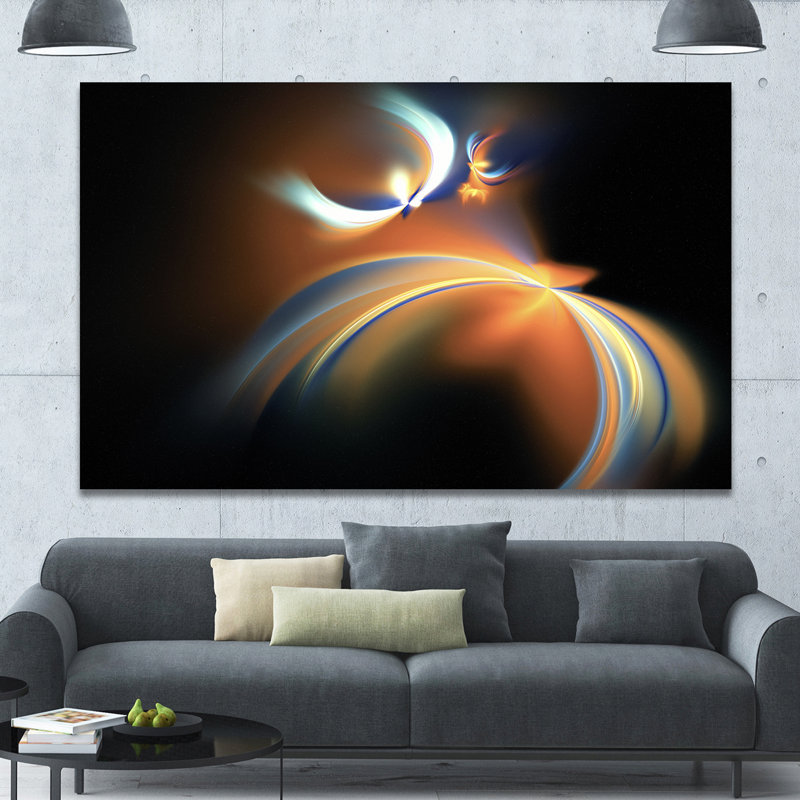 « brun flottant », reproduction d’impression sur toile, H 20 po x l 40 po x P 1po