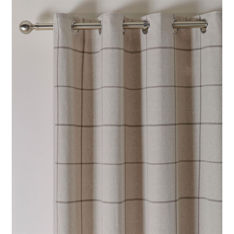 Room Darkening Curtain Panel Pair, 168 W x 183 D cm, Natural
