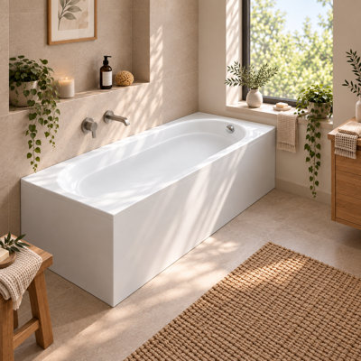Davos 1550mm x 900mm Soaking Acrylic Bathtub