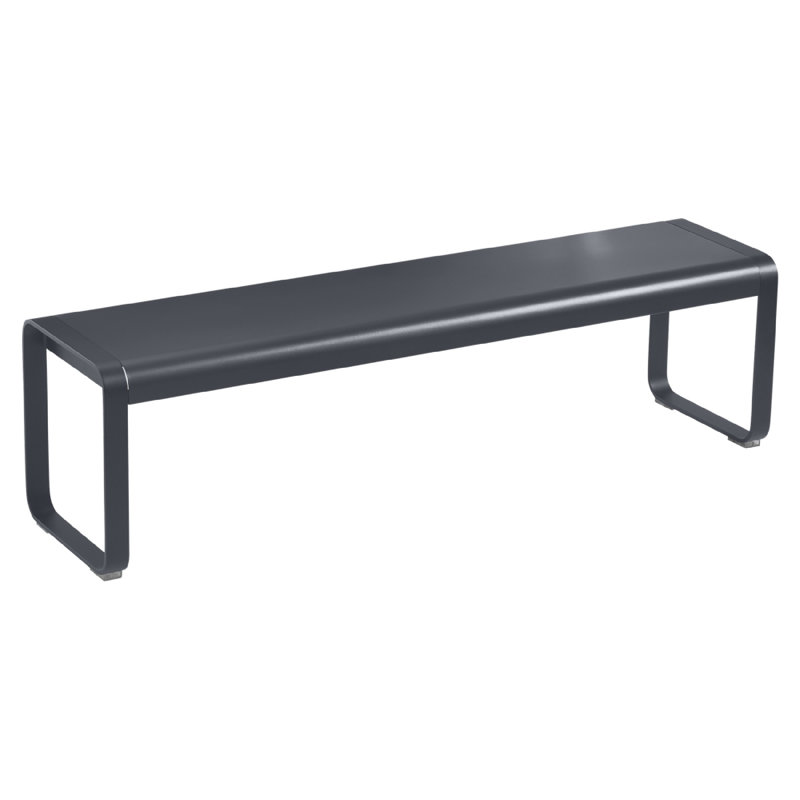 Bellevie Aluminum Outdoor Bench, Anthracite