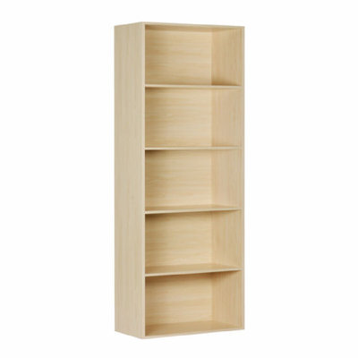 Bibliothèque à 5 tablettes - Bouleau