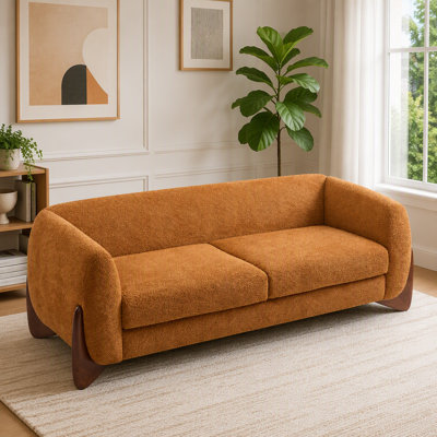 Boucle Sherpa Sofa For Living Room