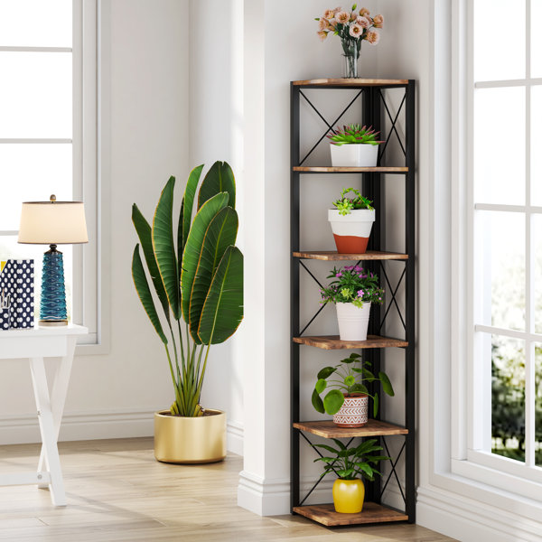 17 Stories Ruhena Corner Bookcase & Reviews | Wayfair