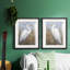 White Heron I, reproduction encadrée de qualité supérieure - prête à être accrochée