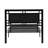 Twin Size Metal Bed - , Strong Bedroom Addition, Black Frame Strong, Silent Piece,