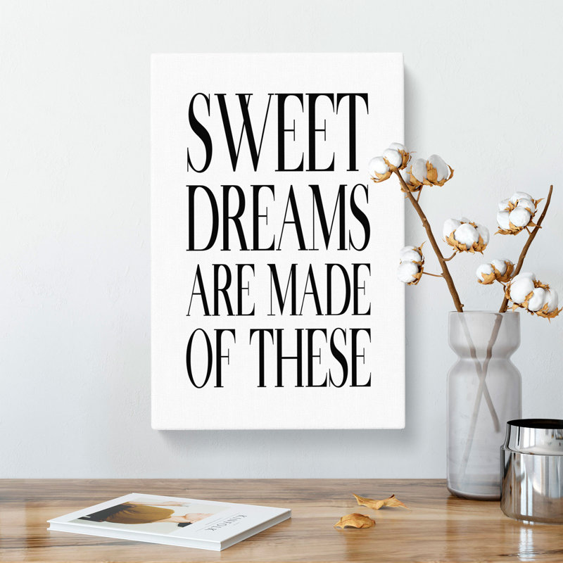 Sweet Dreams - Wrapped Canvas, 50cm H x 35cm W x 3cm D