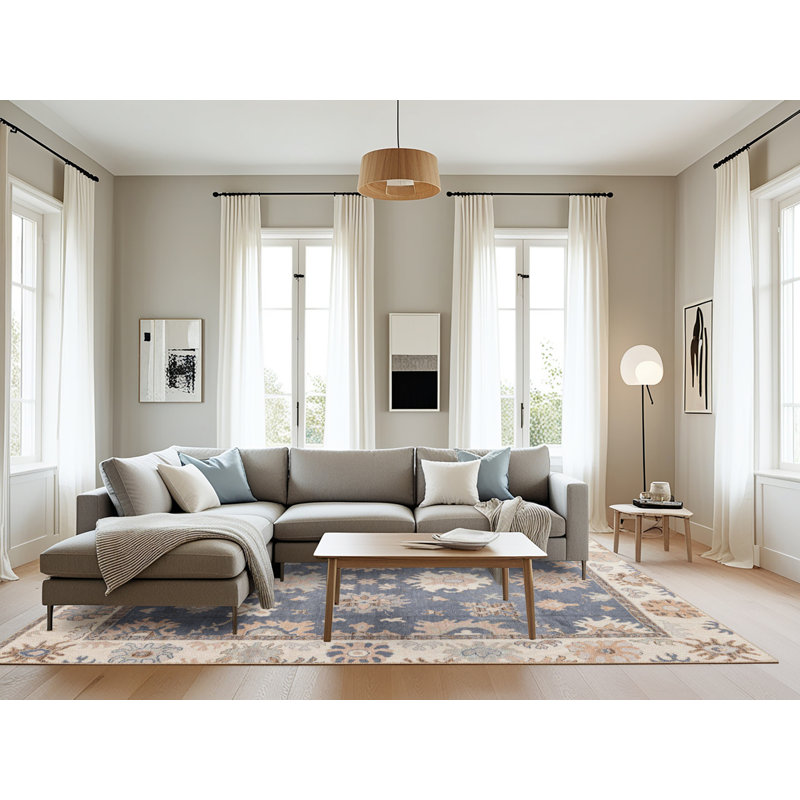 Tapis abstrait moderne 4597, Rectangle 8 pi x 12 pi