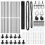 120cm H x 2500cm W Metal Border Fencing