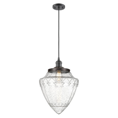 Luminaire suspendu simple à 1 lumière