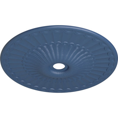 Endurathane Antilles Ceiling Medallion, 38 1/4"OD x 1 1/2"P (Fits Canopies up to 6"), Hand-Painted Bronze Finish