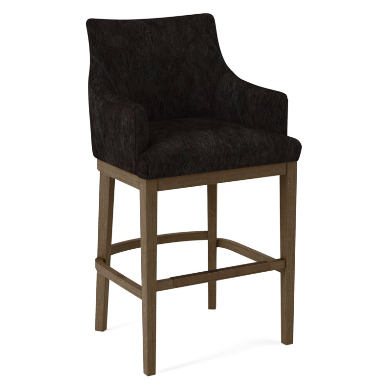 Upholstered Stool, Applause Bajah Ruby, Nutmeg