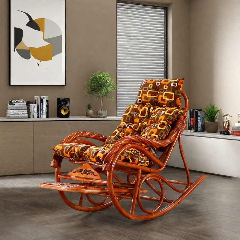 Chaise en rotin faite à la main
