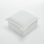 Repose-pieds rembourré carré en chenille avec surmatelas moelleux surdimensionné - entièrement comprimé, aucun assemblage requis-1708222888