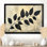 Ihna Black Leaves Shadow Silhouette V - Art mural feuilles