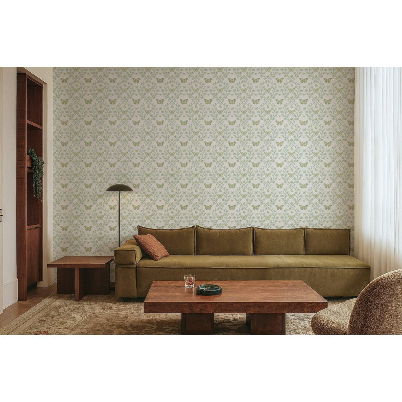 Butterfly Garden - Wallpaper, Morning Glow, Premium Paper, Non-Pasted