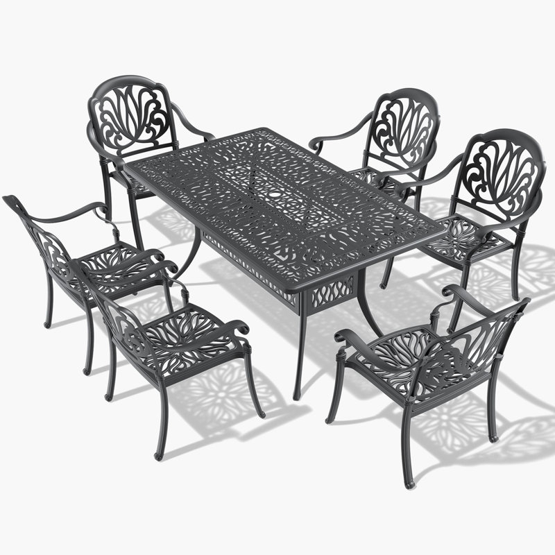 Ensemble de conversation en métal pour 6 personnes Vasag