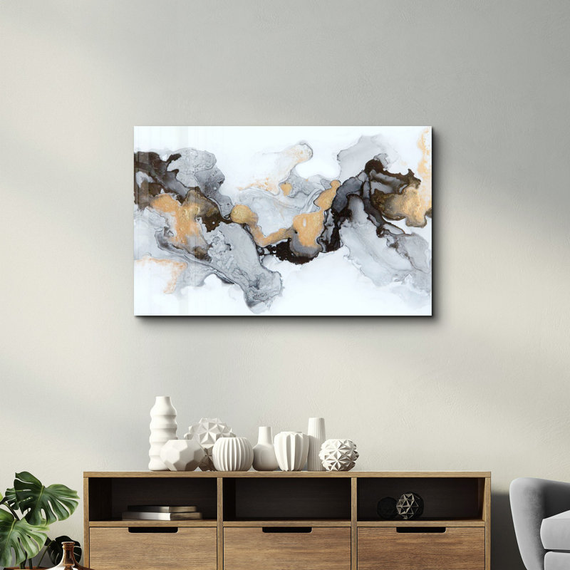 Elegant Tempered Glass Wall Art Painting, 13.8 x 21.7 inches | 100% Tempered Glass, Thickness: 0.16 inches | UV Printed for Vibrant Colors | Perfect for Home Decor, Living Room, & Office Spaces
