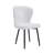 Modern Leather Upholstered Dining Chair With Metal Legs-293377783