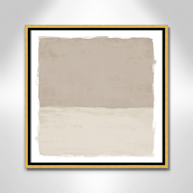 «Silent Sands I» par Natalie Carpentieri, H 17,5 po x l 17,5 po, Doré