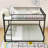 Heavy Duty Metal Bunk Bed Frame With Safety Guardrails And Ladder-724304680-724304682