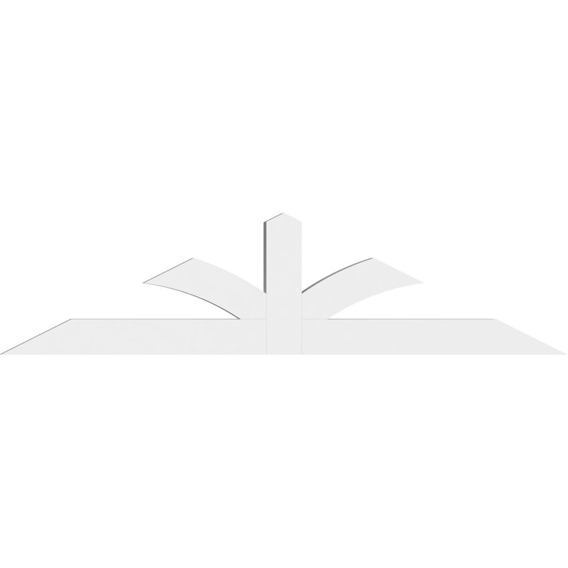 Support pour pignon en PVC de qualité architecturale Richland, H 24 po x l 96 po (pas: 6/12), P 4 po x F 6 po