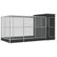 Cage à oiseaux en acier avec extension 82,3 x 79,9 x 85 pouces-1134655858