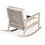 Chaise berçante en eucalyptus, gris bois flottant, confortable avec coussins bourgogne, conception antirouille résistante à la rouille-1128655375