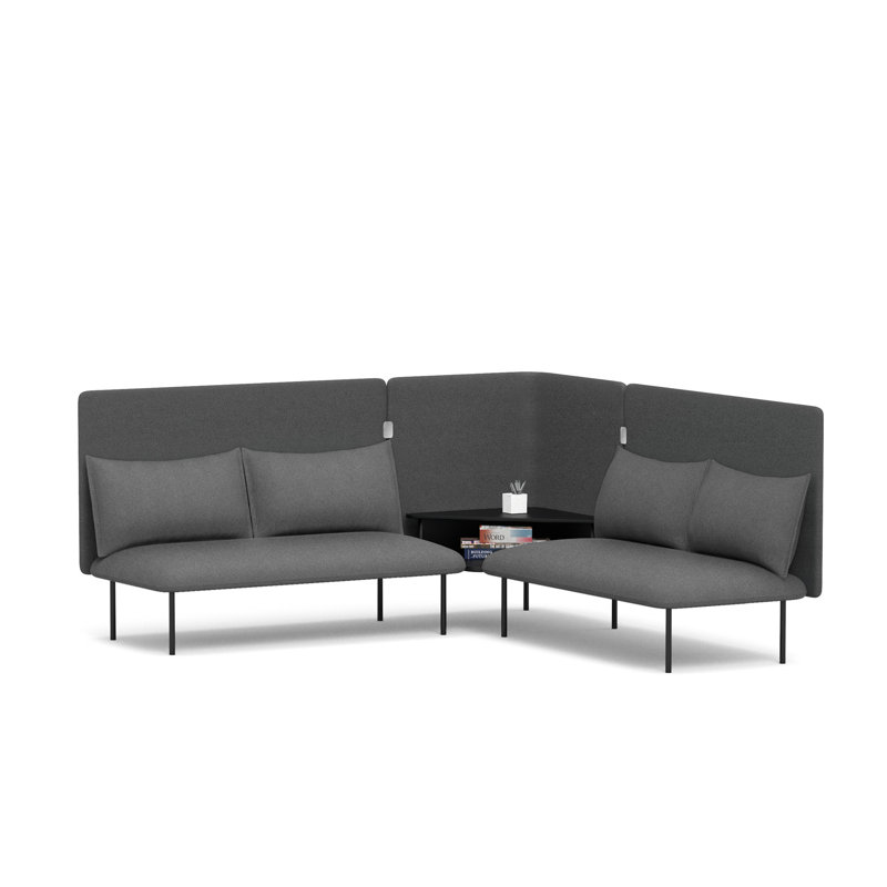 Canapé QT Adaptable, Gris foncé