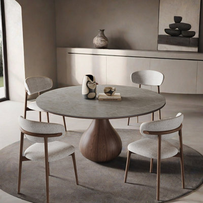 Combinaison table et chaise moderne et minimaliste